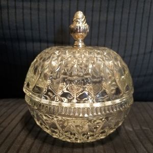 Antique glass candy dish